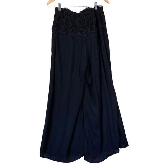Hummingbird Wide Leg Split Thigh Palazzo Pants - Picture 3 of 11